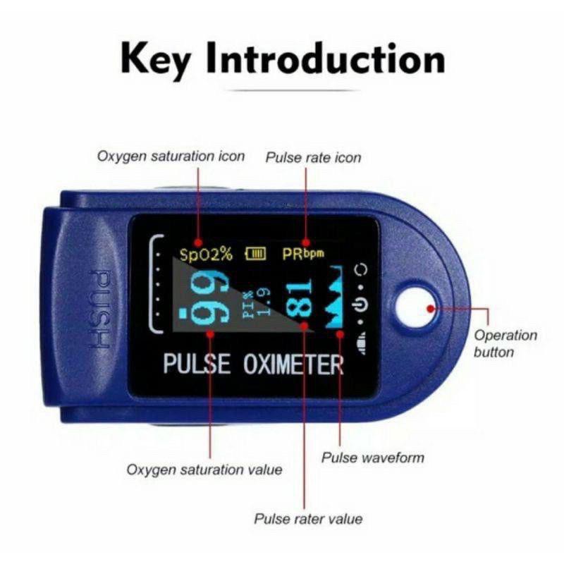 Fingertip Pulse Oximeter oxymeter LK-87 Alat Ukur Kadar Oksigen Detak Jantung