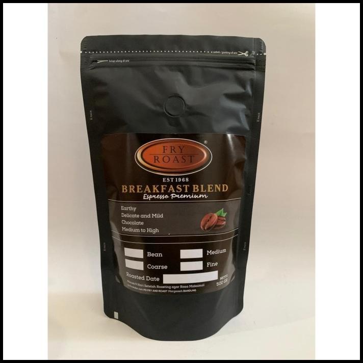 

Kopi Breakfast Blend Espresso Premium 500 Gram Biji Dan Bubuk