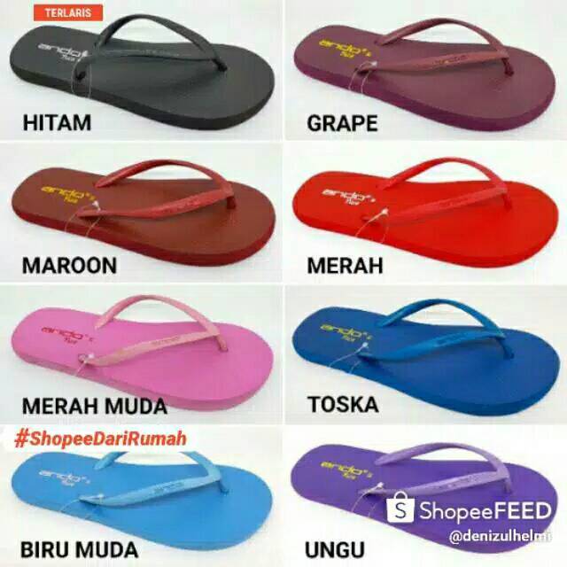 sandal ando nice/sandal ando jepit ando wanita/sandal jepit ando