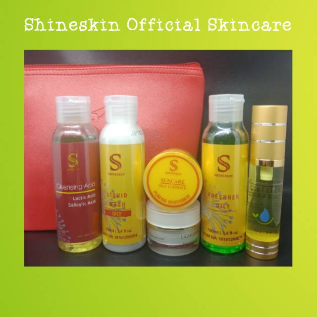 Shineskin Paket Oily/Flek Oily Whitening Glow (Kulit Berminyak)