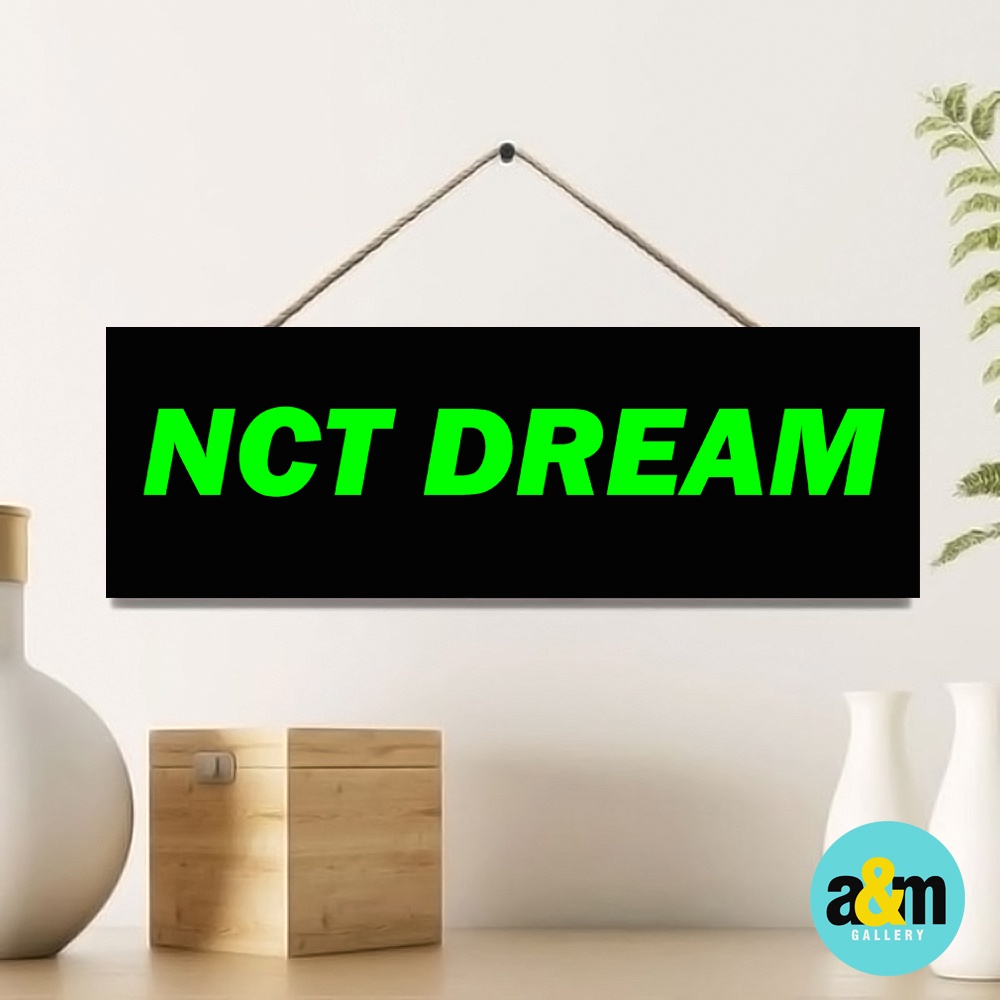 Poster Kayu NCT DREAM Ukuran 10 x 30 cm I Hiasan Dinding Dekorasi Kamar I Poster Kayu K-POP Dekorasi Kamar - A&amp;M