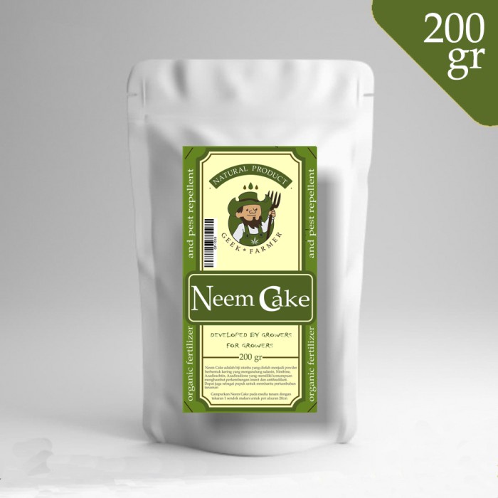 Pupuk dan Insektisida Neem Cake 200gr (Geek Farmer)