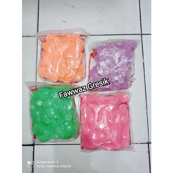 Sendok Sekop jelly agar ager es Krim cream puding warna murah 100pcs