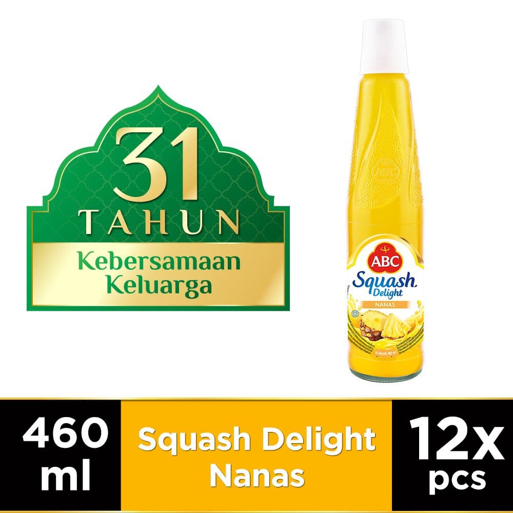 

PROMO ABC SIRUP SQUASH DELIGHT NANAS 460 ML - MULTI PACK 12 PCS TERMURAH