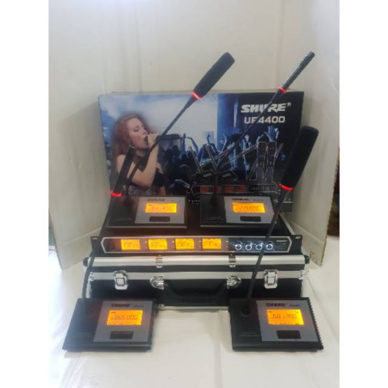 IC Wireless Meja Podium Gooseneck Shure UR 4400 UR-4400 UR4400  TERBAIK