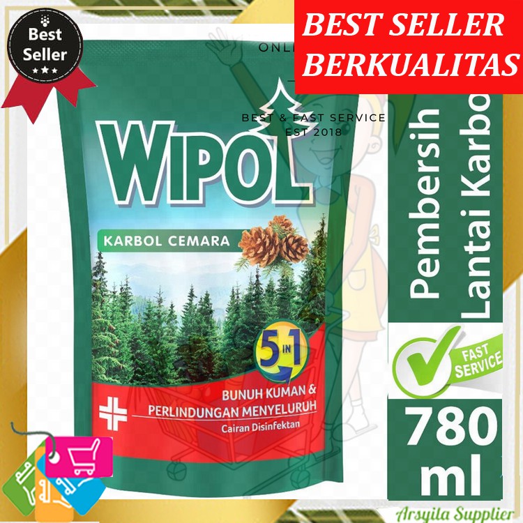 WIPOL KARBOL WANGI CLASSIC PINE 5in1 800ml
