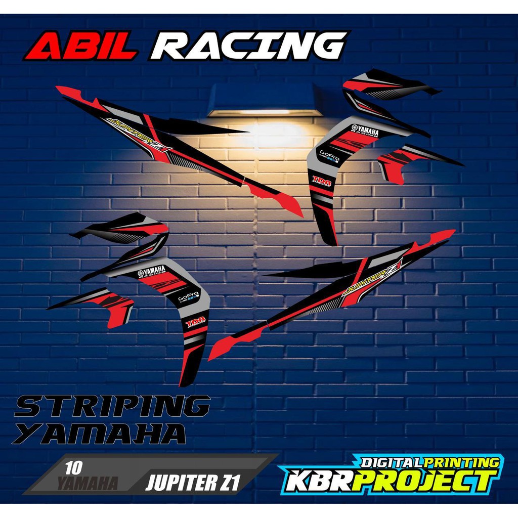 Striping - stiker motor -striping variasi  jupiter z1