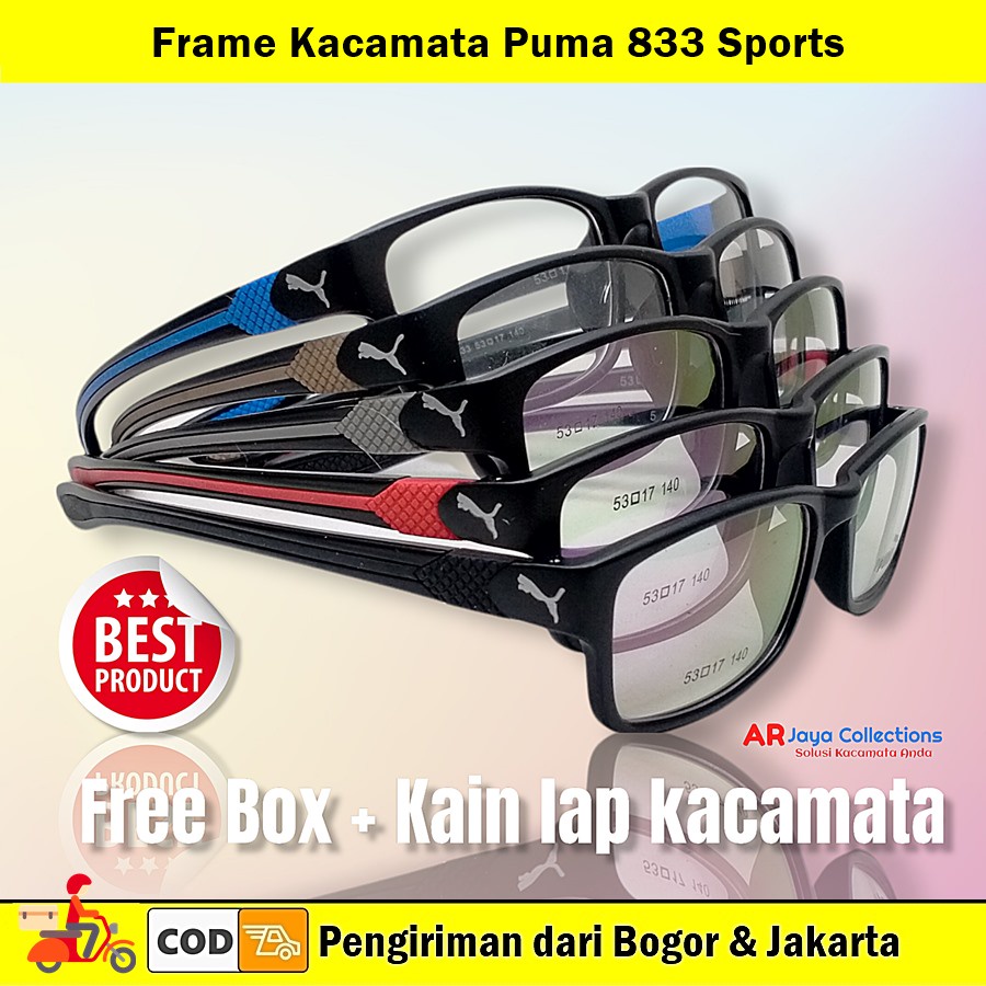KACAMATA Minus Plus 833 Kacamata Sporty Pria wanita