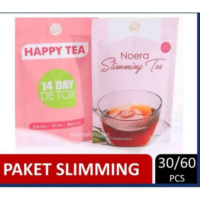 Noera PAKET SLIMMING Bpom - Noera Detox Tea & Noera Slimming Tea Bpom Teh Noera Sliming Noera Slim