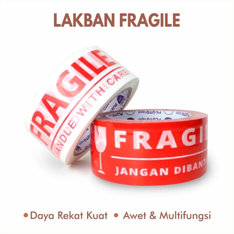 

Lakban Fragile Handle With Care / Isolasi Mudah Pecah Belah 45mm x 100yard