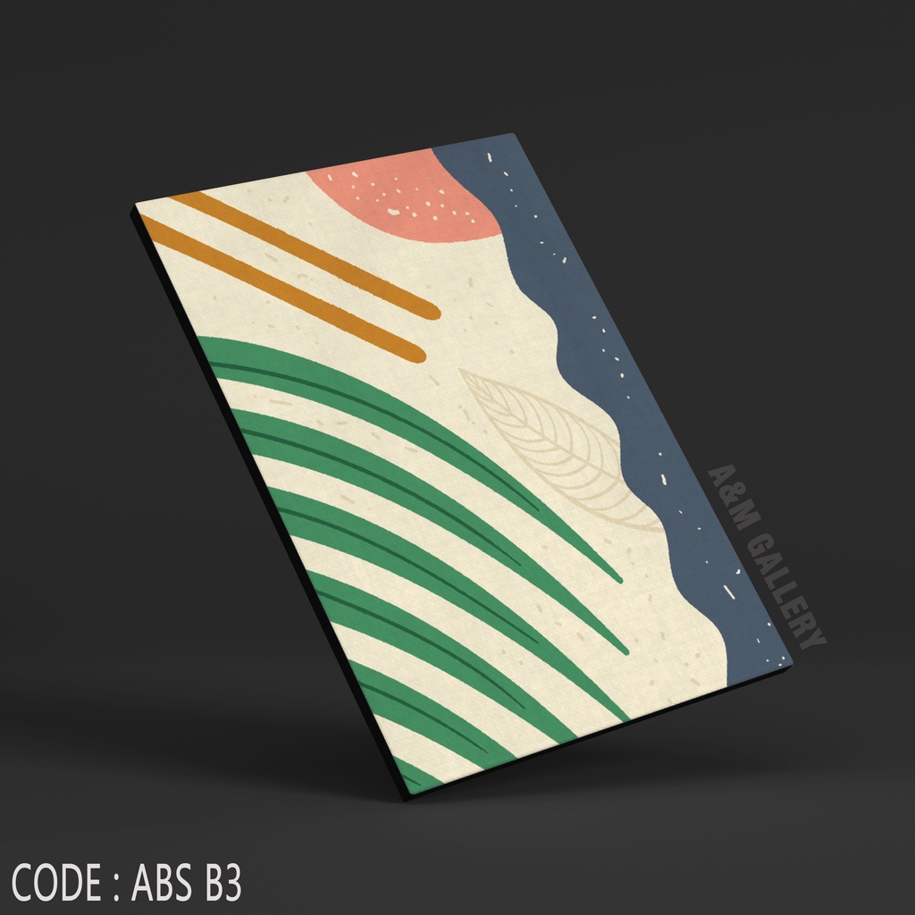 Hiasan Dinding Abstrak (A4) Pajangan Dekorasi Dinding Pajangan Rumah Wall Decor Tema Abstrak - A&amp;M