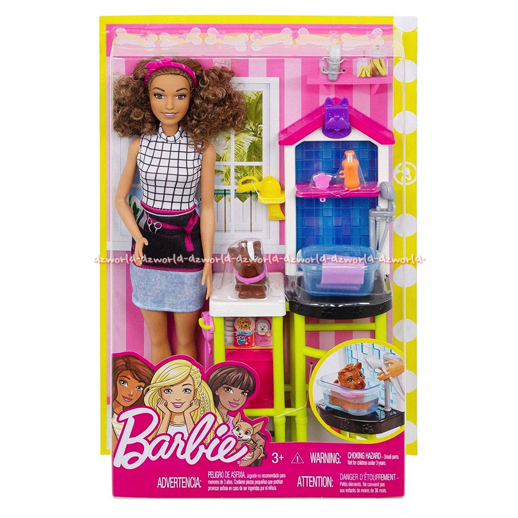 Barbie Pet Groomer Mainan Boneka Barbie Groom Care Perawatan Hewan