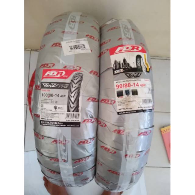 Paket  fdr genzi/pro.uk.90/80 + 100/80.14..FREE PENTIL untuk semua jenis motor matic