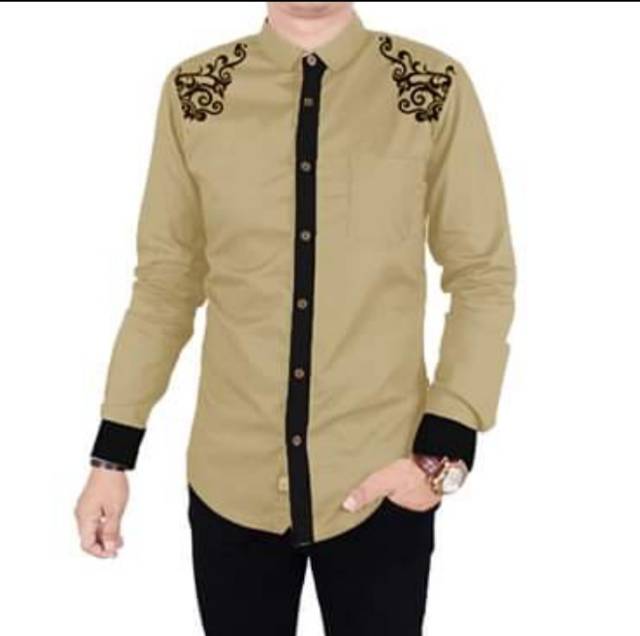 YOUFU.ID- KEMEJA JONY/KEMEJA MUSLIMIN/BAJU MUSLIMIN/KEMEJA PRIA DEWASA