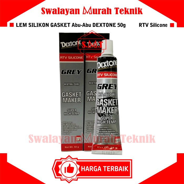 Lem Silicone Gasket Abu Dextone Gasket Maker Grey Rtv 50 Gram High Temp
