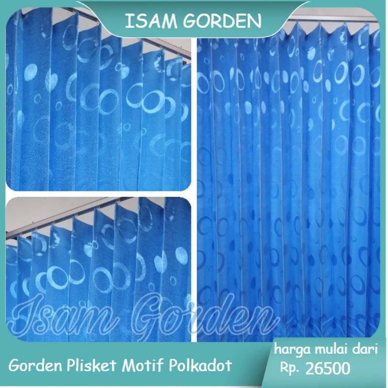 Gorden Pintu Dan Jendela Model Cantolan Kawat S Lebar 100CM Tinggi 50CM-250 Horden Jendela Pendek Da