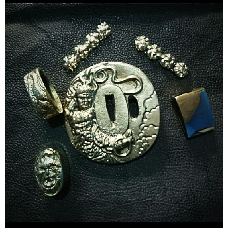 tsuba ronin aksesoris katana pedang