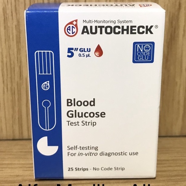 Strip gula darah autocheck glucose autocheck stik