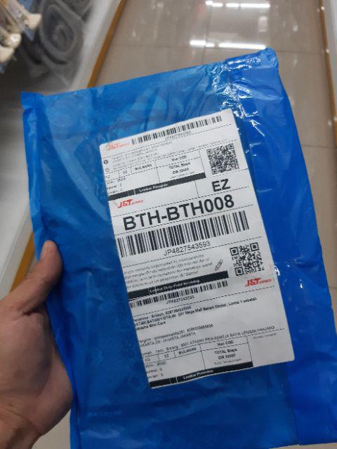 Atasan Pria Kemeja Batik Lengan Panjang  Motif Torpedo Hitam Slimfit Grosir