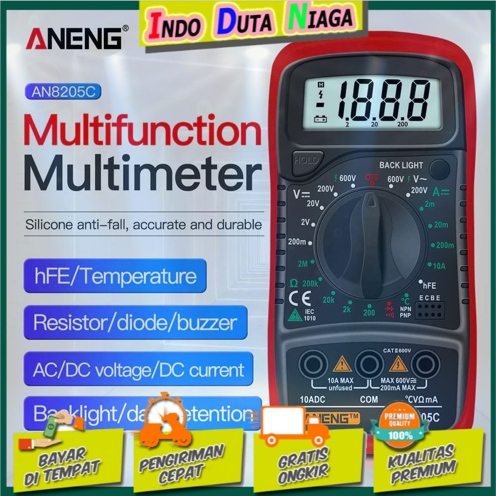 ANENG Digital Multimeter Voltage Tester - AN8205C