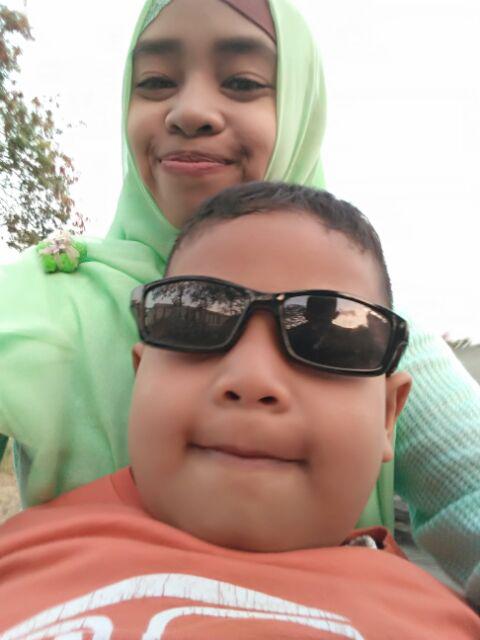 Couple Batik Sarimbit Gamis Hem Sogan  2518