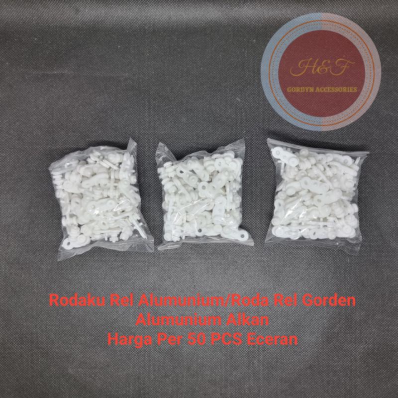 Rodaku Rel Alumunium 50 Pcs/Roda Rel Gorden Aluminium Eceran/Roda Gorden/Rodaku Rel/Rodaku Rel Alumi