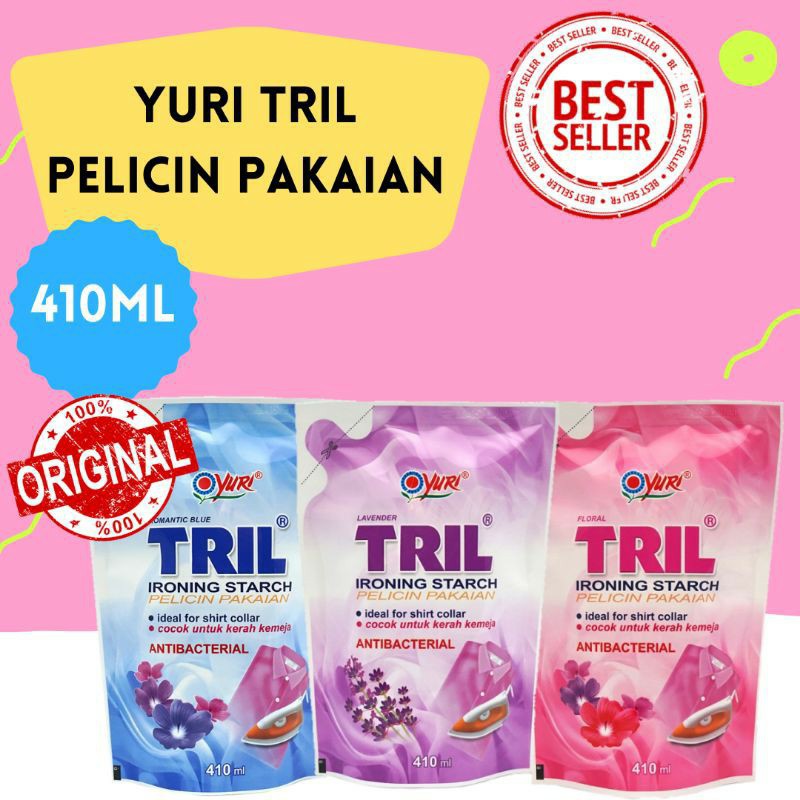 YURI TRIL Ironing Starch 410 ml - Pelicin Pakaian