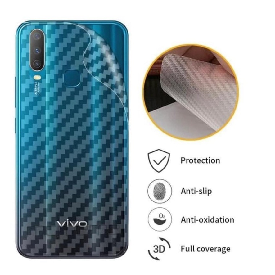 ANTI GORES BELAKANG SKIN CARBON TECNO SPARK 7 PRO - FA