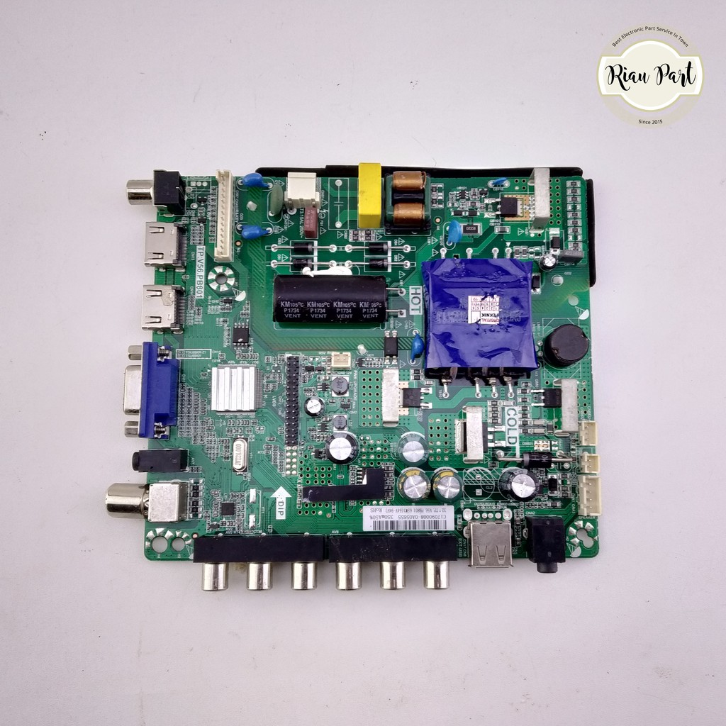 MAINBOARD TV LED POLYTRON PLD 32D7511 32D7511B PART CODE TP.V56.PB801
