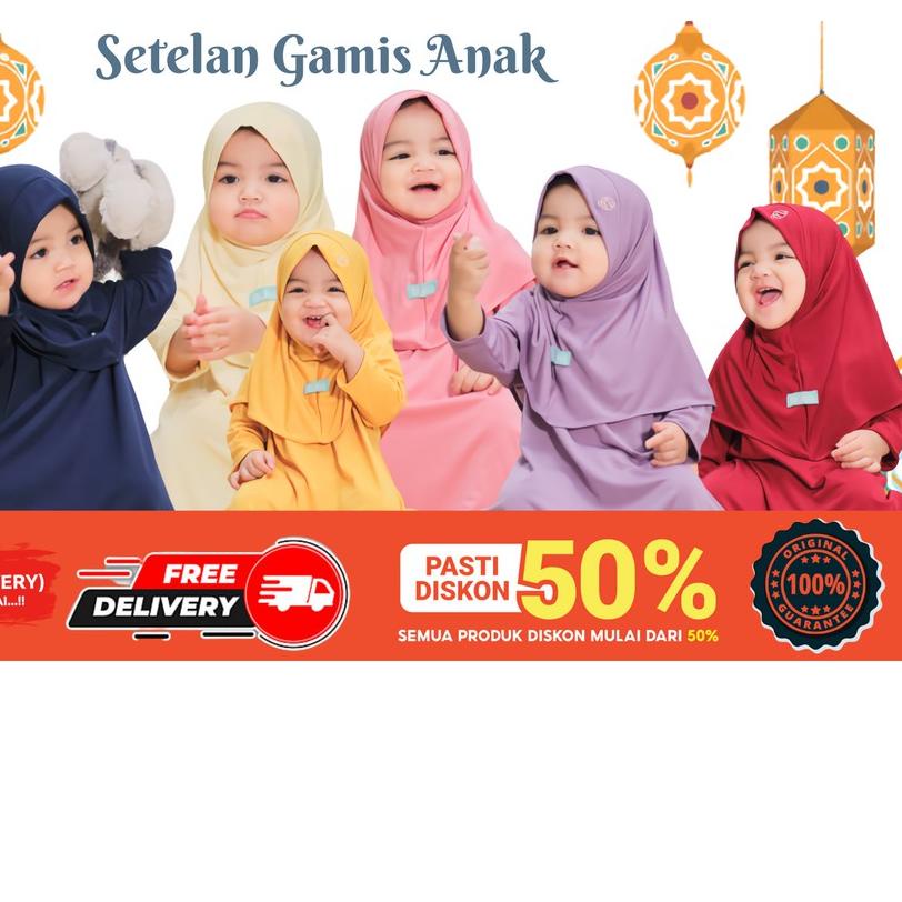 ☚ baju gamis polos cute burkat muslim keke balita set nibras anak couple kakak adik bayi baby syari 