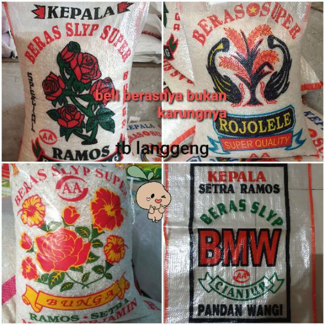 

Beras PREMIUM ROJOLELE KEMBANG BMW BUNGA pulen sedang 5kg 10kg 20kg