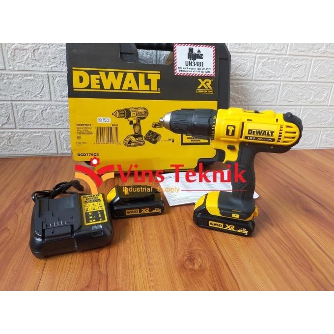 Mesin Bor Baterai Dcd 776 C2 Cordless Hammer Drill Dewalt Dcd776 Termurah
