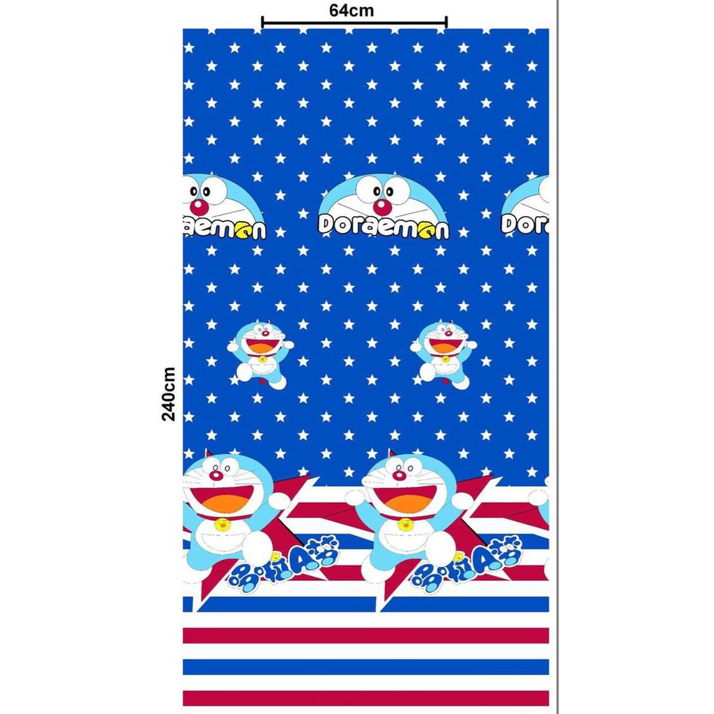 Selimut Sutra Halus motif Anak Doraemon USA Murah Berkualitas