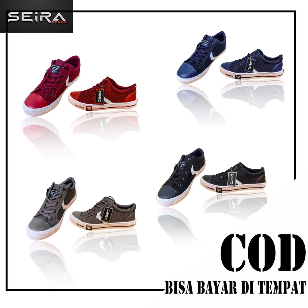 Sepatu Sneakers Pria / Sepatu Santai Pria / Sepatu Sneakers Denim / Seira Shoes