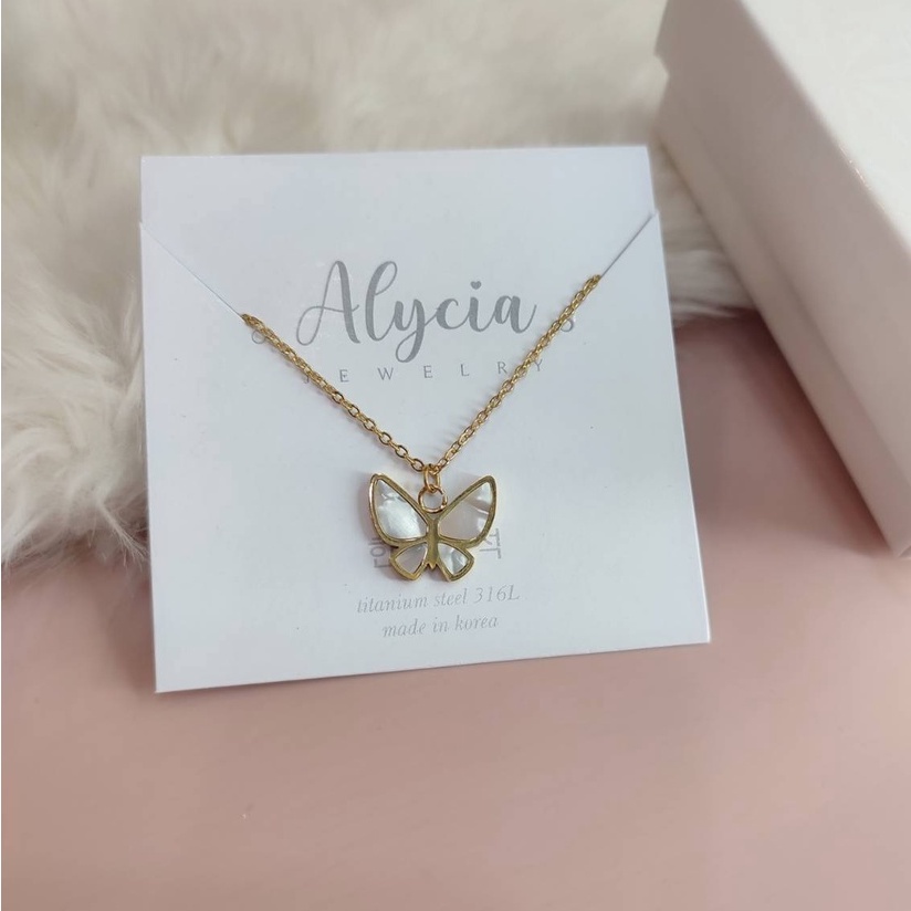 kalung anak alycia kupu kupu couple mom and kids original