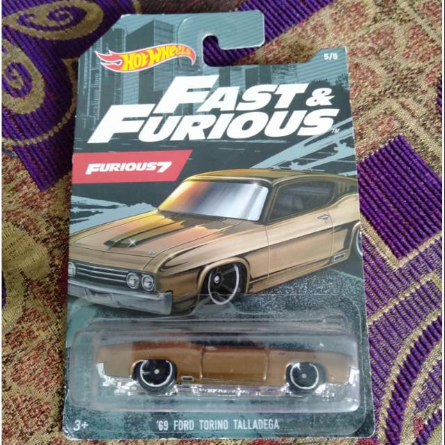 Hot wheels fast & furious 7 69 ford torino talladega
