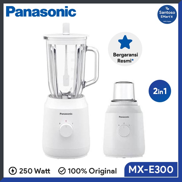 PANASONIC BLENDER MXE310WSR - BLENDER PANASONIC 2IN1 MXE300 MX E310WSR KACA