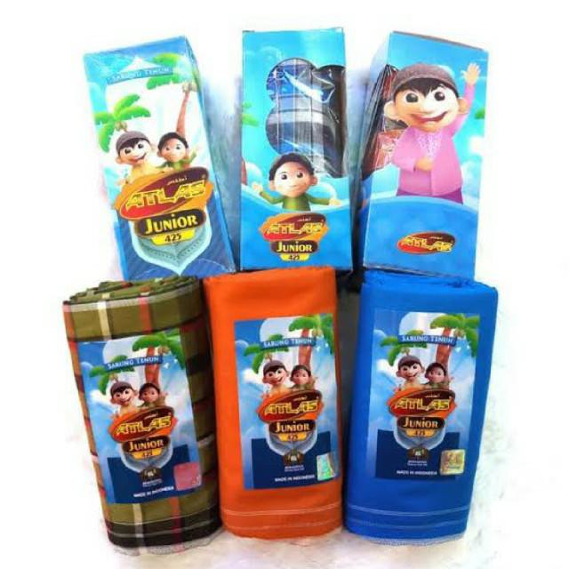 COD SARUNG ATLAS JUNIOR MOTIF KOTAK /Sarung Atlas Junior/ Sarung Atlas Anak