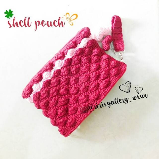 Shell pouch / kotak kosmetik