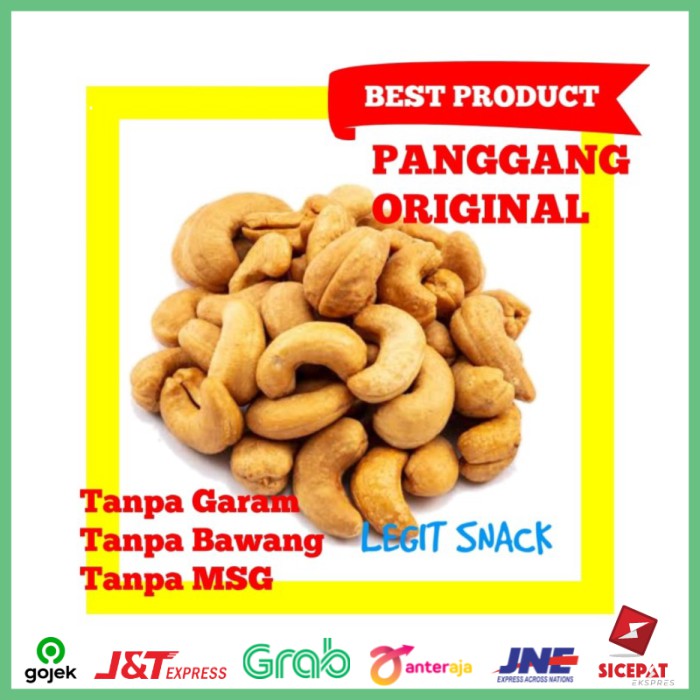 

1KG Mede Tawar Panggang Kacang Mete Oven Roasted Original Plain Cashew
