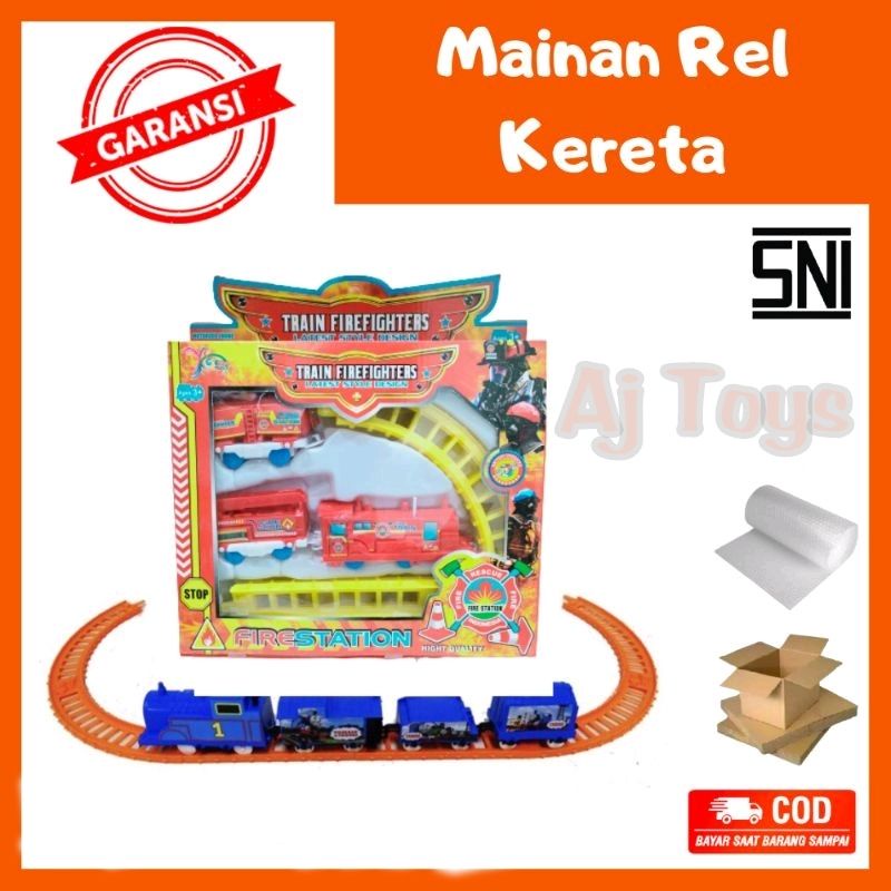 Mainan Kereta Api Anak Rel Panjang Thomas Indonesia Rail King Murah Bergerak