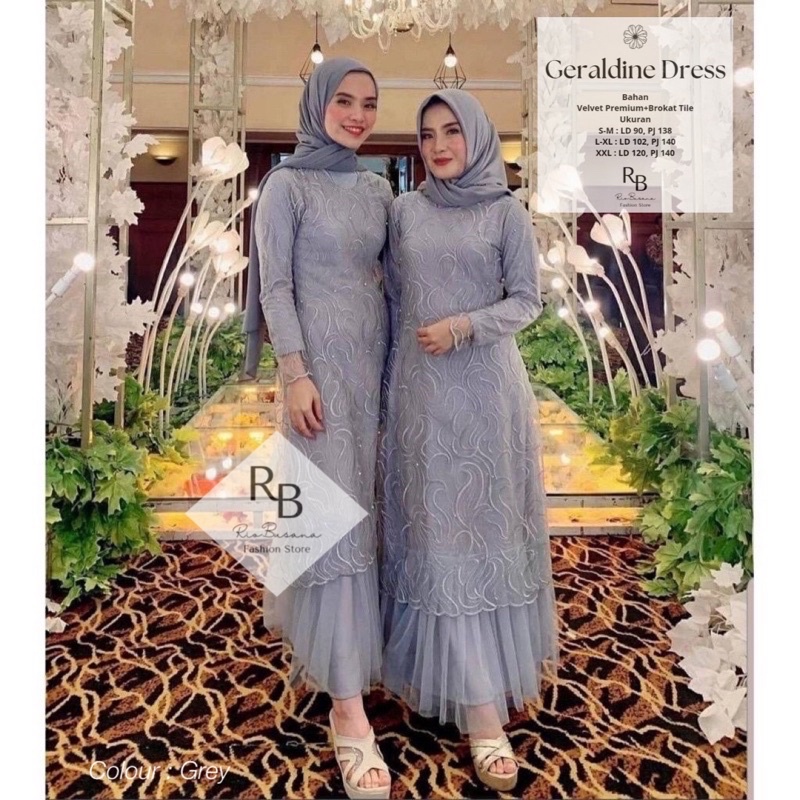 MAXI GERALDINE S M L XL XXL/MAXI ALDINE/MAXI TILE RUBY MUTIARA /MAXI TILE CANTIK / TILE MUTIARA GAMI