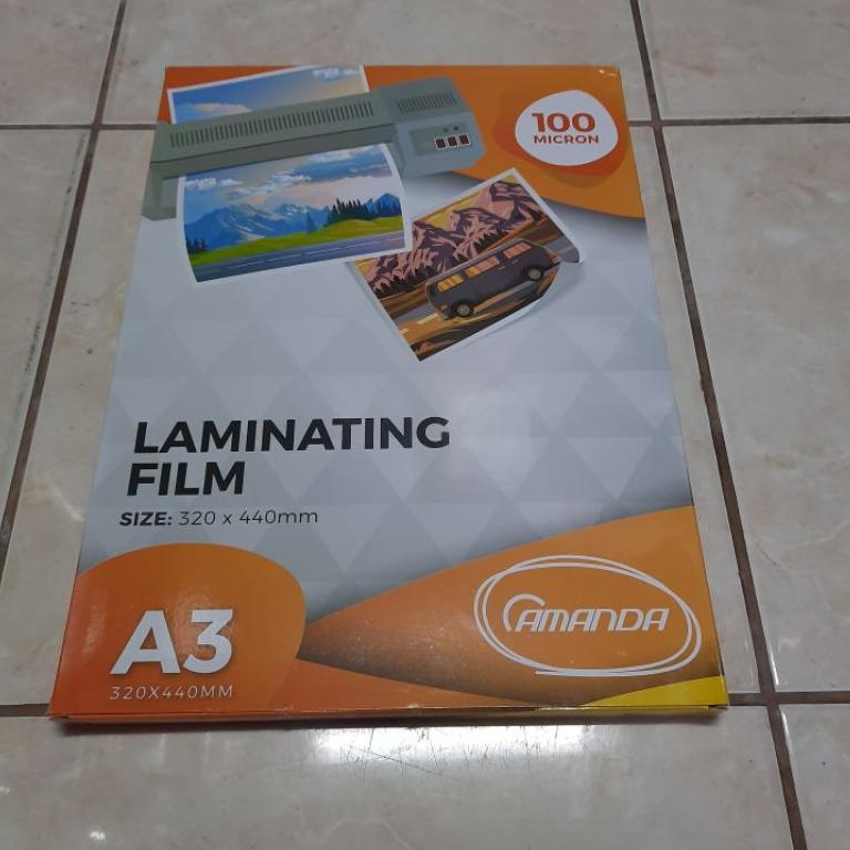 

[KODE F6EUY] Plastik Laminating A3 Amanda 100 Micron (10 Lembar) / Laminating Amanda A3