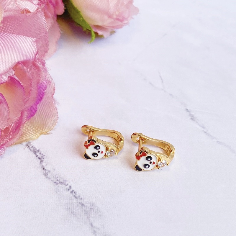 Anting Anak Little Panda Lapis Emas