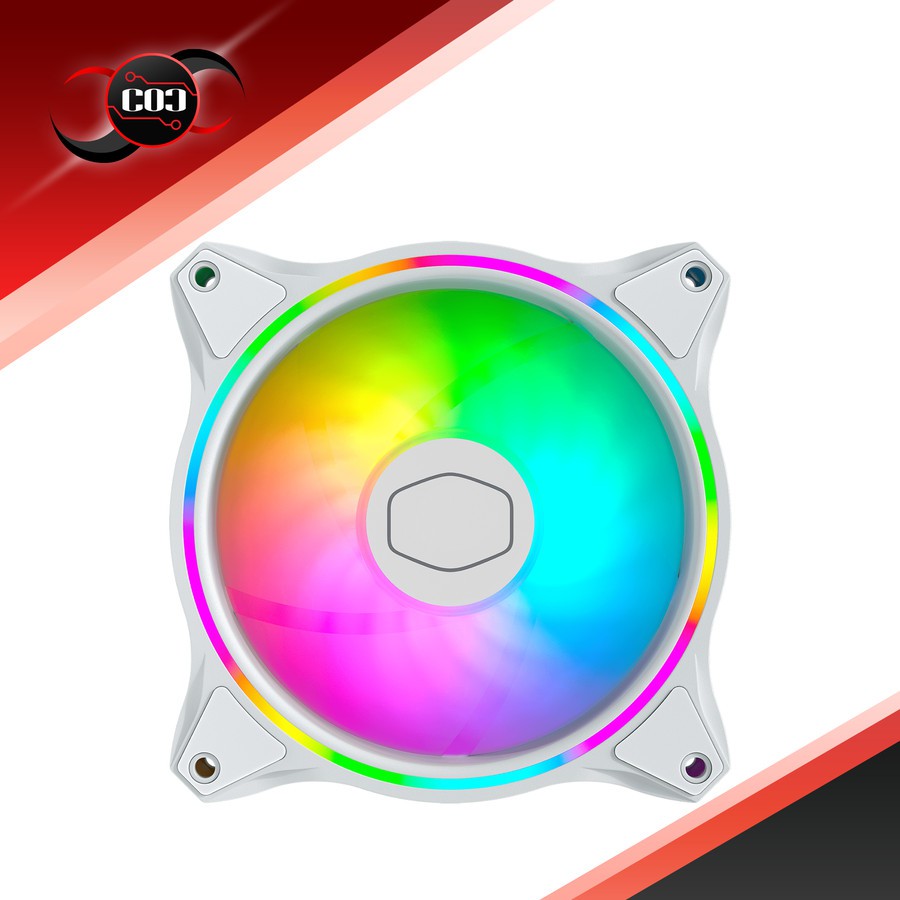 Cooler Master MasterFan MF120 Halo 3 in 1 White Edition