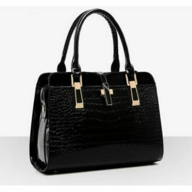 Tas handbag import wanita kerja croco F23560