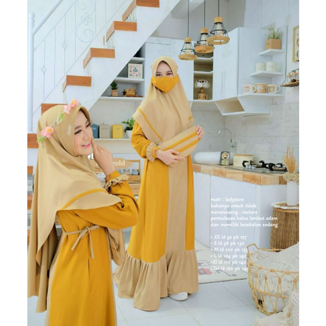 Zahira dress set by Mozbue gamis syari