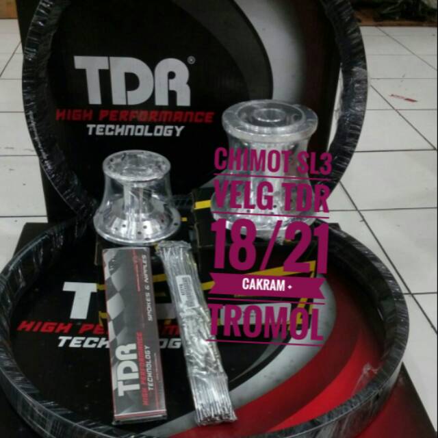 Velg tdr 18/21 plus tromol cakram dan jari2