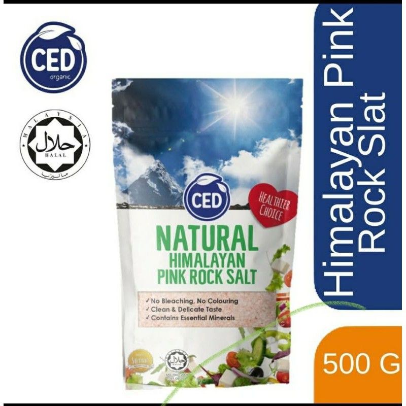 

NATURAL HIMALAYAN SALT/ PINK ROCK SALT CED 500GR