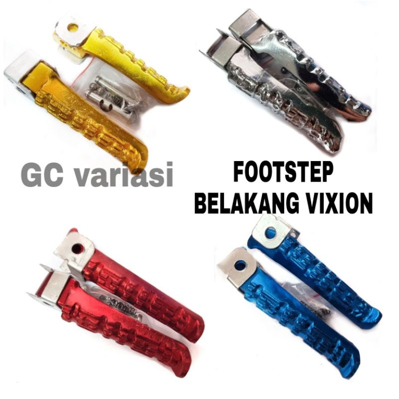 FOOTSTEP STEP BELAKANG MOTOR VIXION FULL CNC/STEP INJAKAN KAKI BELAKANG VIXION/FOOSTEP BELAKANG MOTO